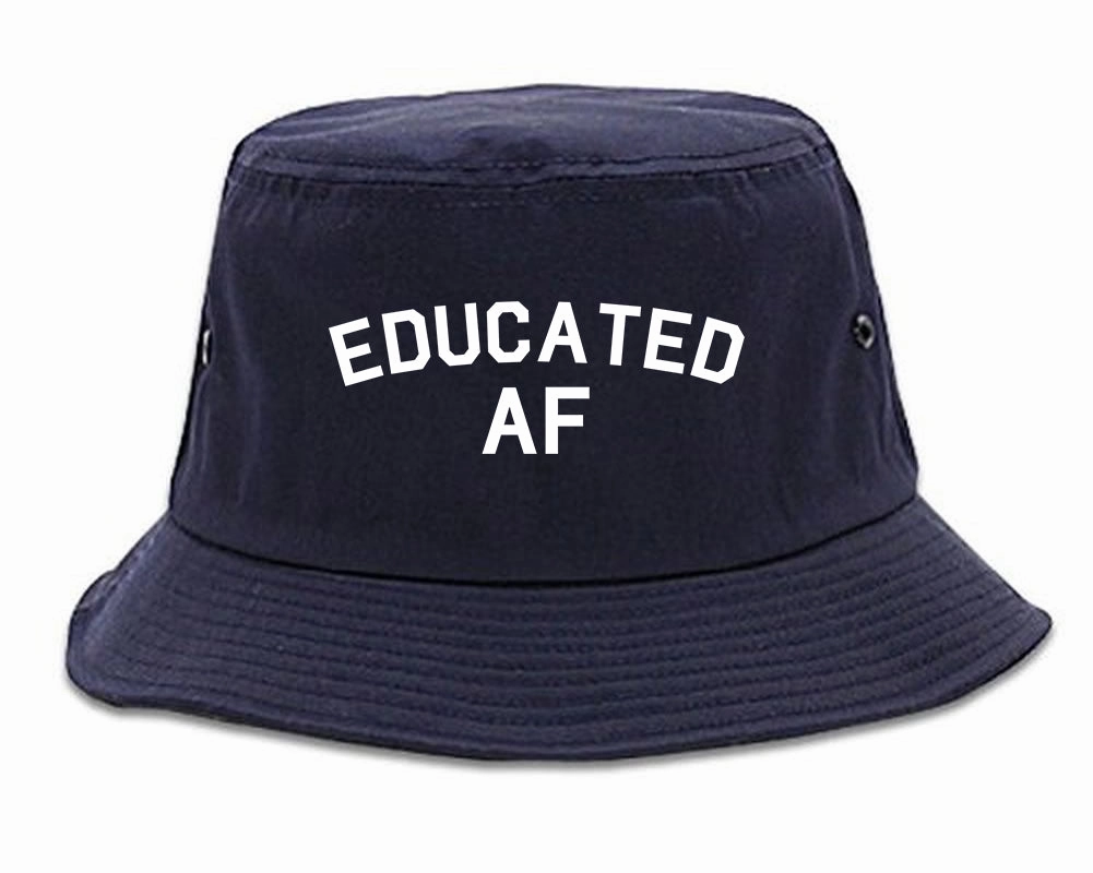Educated AF Funny Graduation Mens Bucket Hat