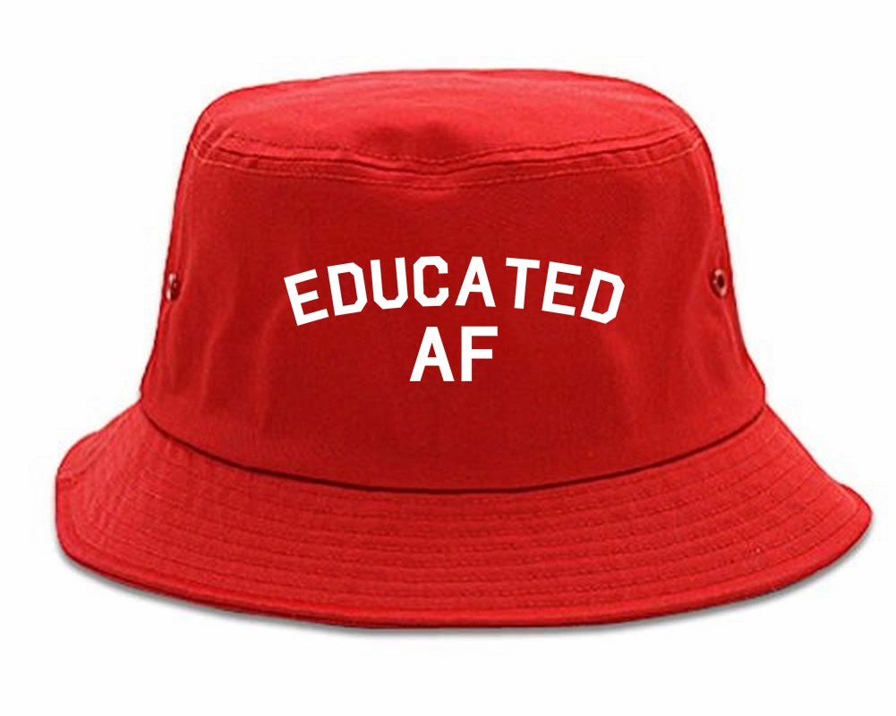 Educated AF Funny Graduation Mens Bucket Hat