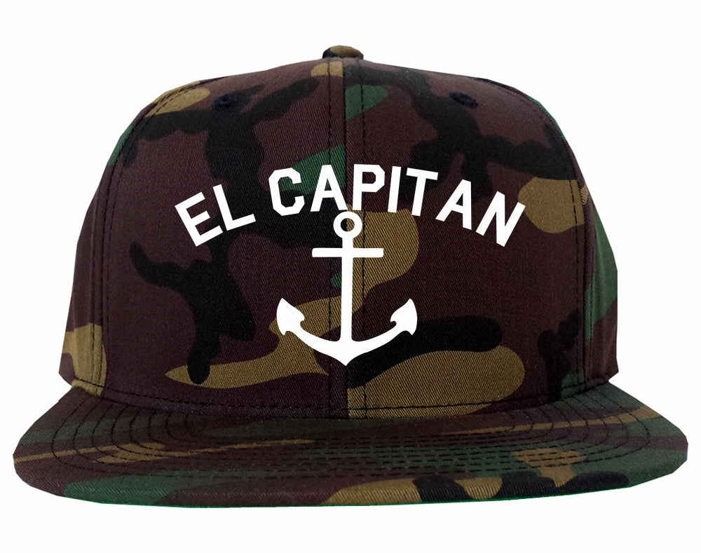 El Capitan Anchor Captain Mens Snapback Hat