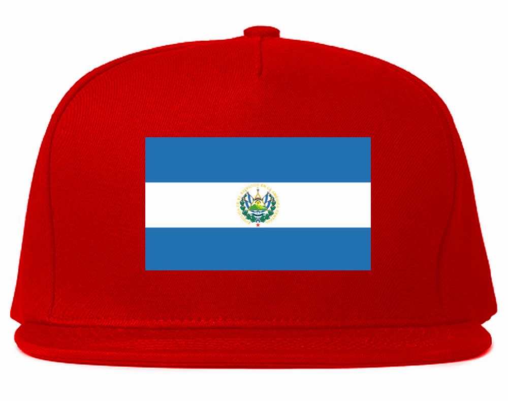 El Salvador Flag Country Printed Snapback Hat Cap