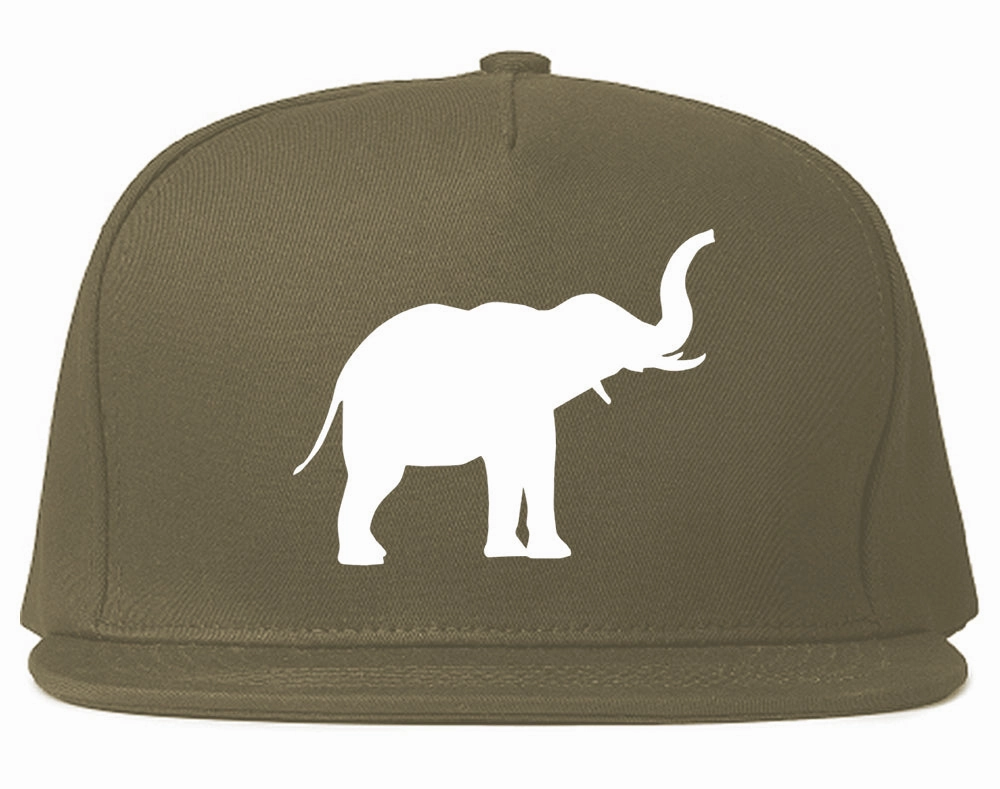 Elephant Animal Chest Mens Snapback Hat