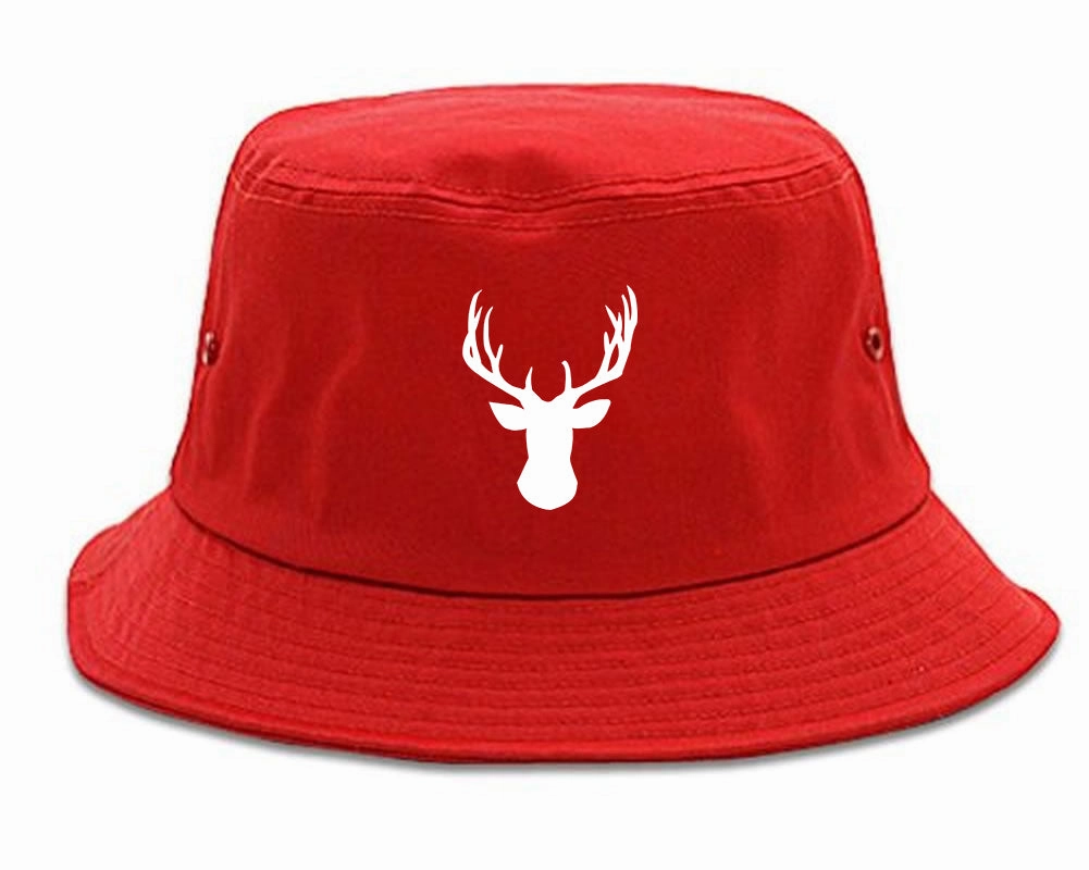 Elk Antler Deer Animal Mens Bucket Hat