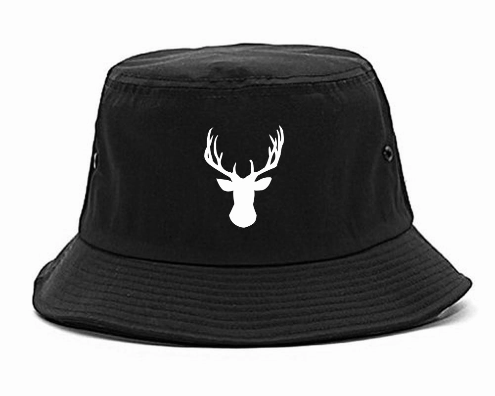 Elk Antler Deer Animal Mens Bucket Hat