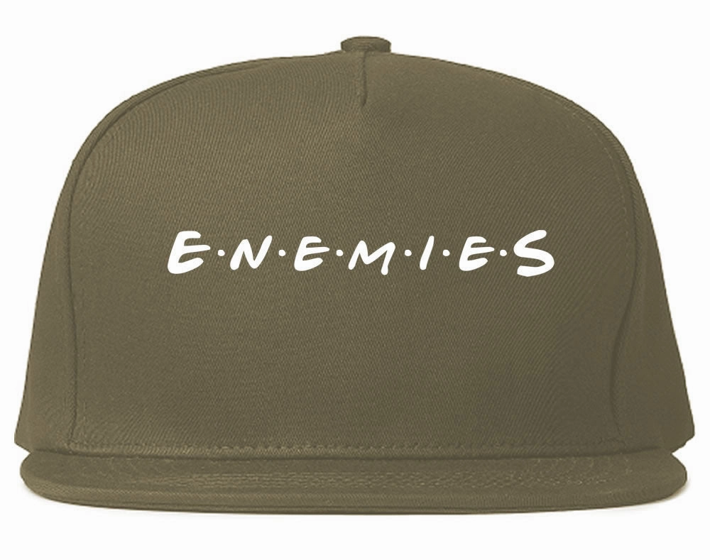Enemies Friends Parody Snapback Hat