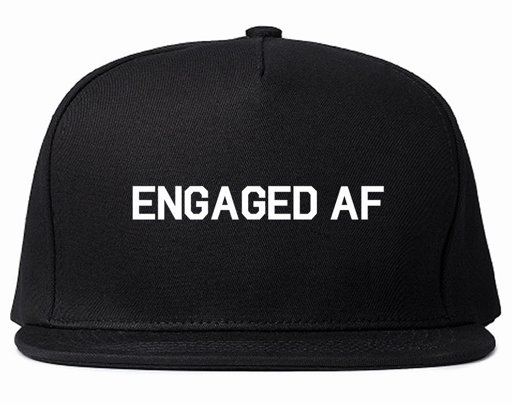 Engaged AF Fiance Mens Snapback Hat