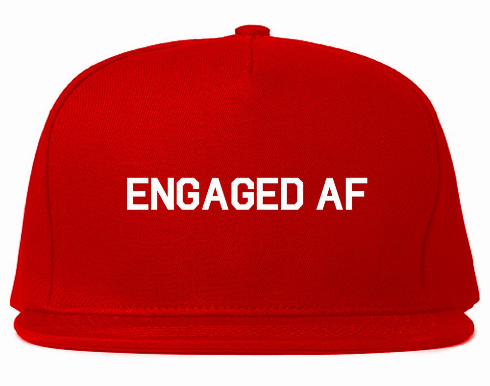 Engaged AF Fiance Mens Snapback Hat