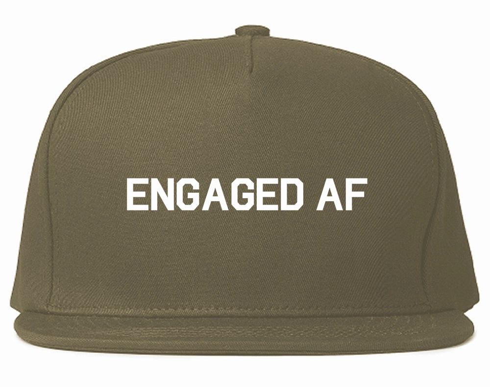 Engaged AF Fiance Mens Snapback Hat