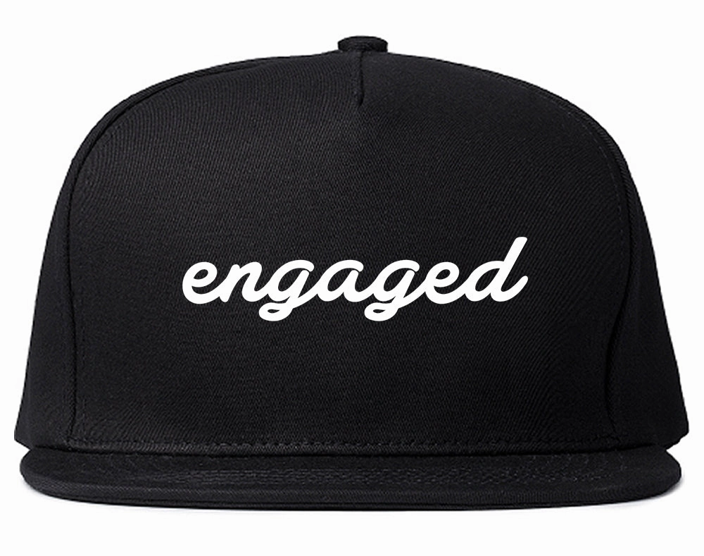 Engaged Script Mens Snapback Hat