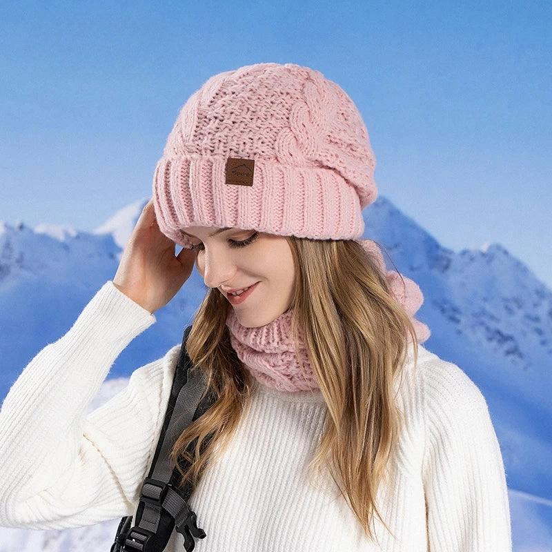 Ensemble Bonnet Femme et charpe Tricot - Arctica