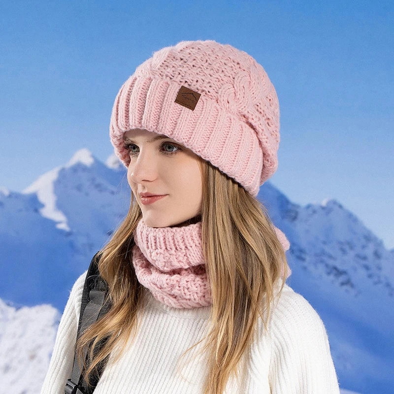 Ensemble Bonnet Femme et charpe Tricot - Arctica