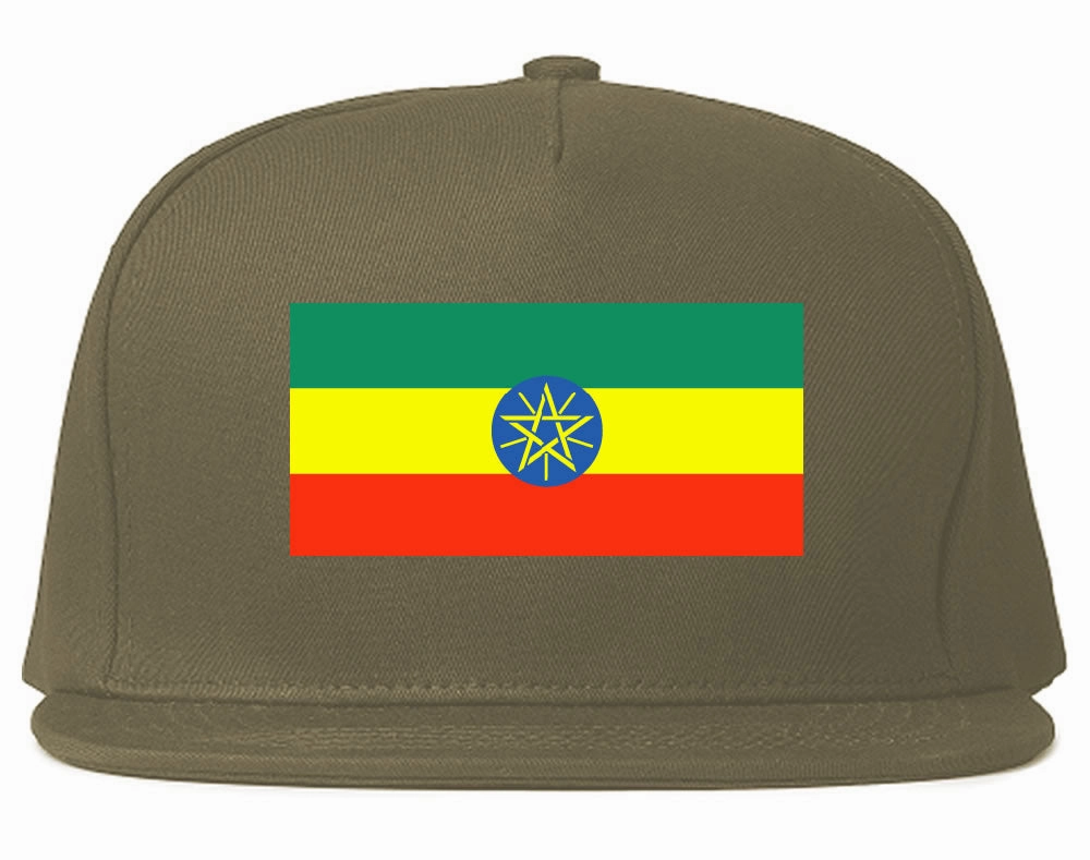 Ethiopia Flag Country Printed Snapback Hat Cap