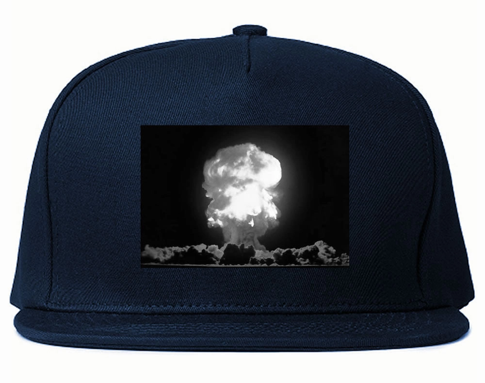 Explosion Nuclear Bomb Cloud Snapback Hat