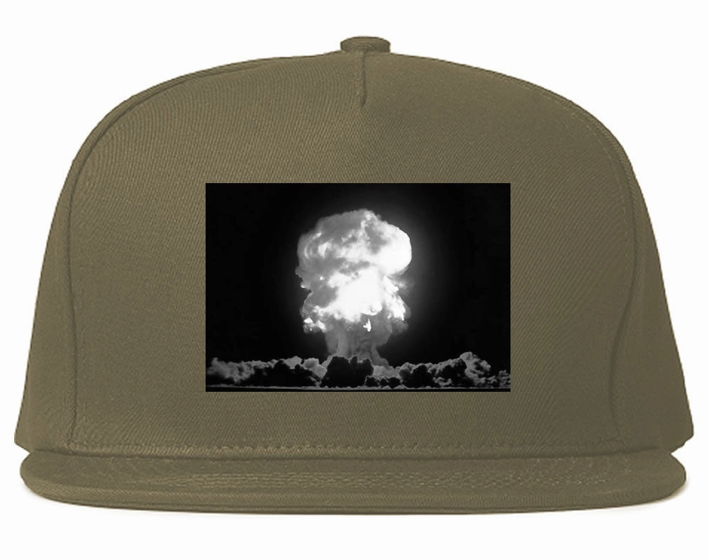 Explosion Nuclear Bomb Cloud Snapback Hat