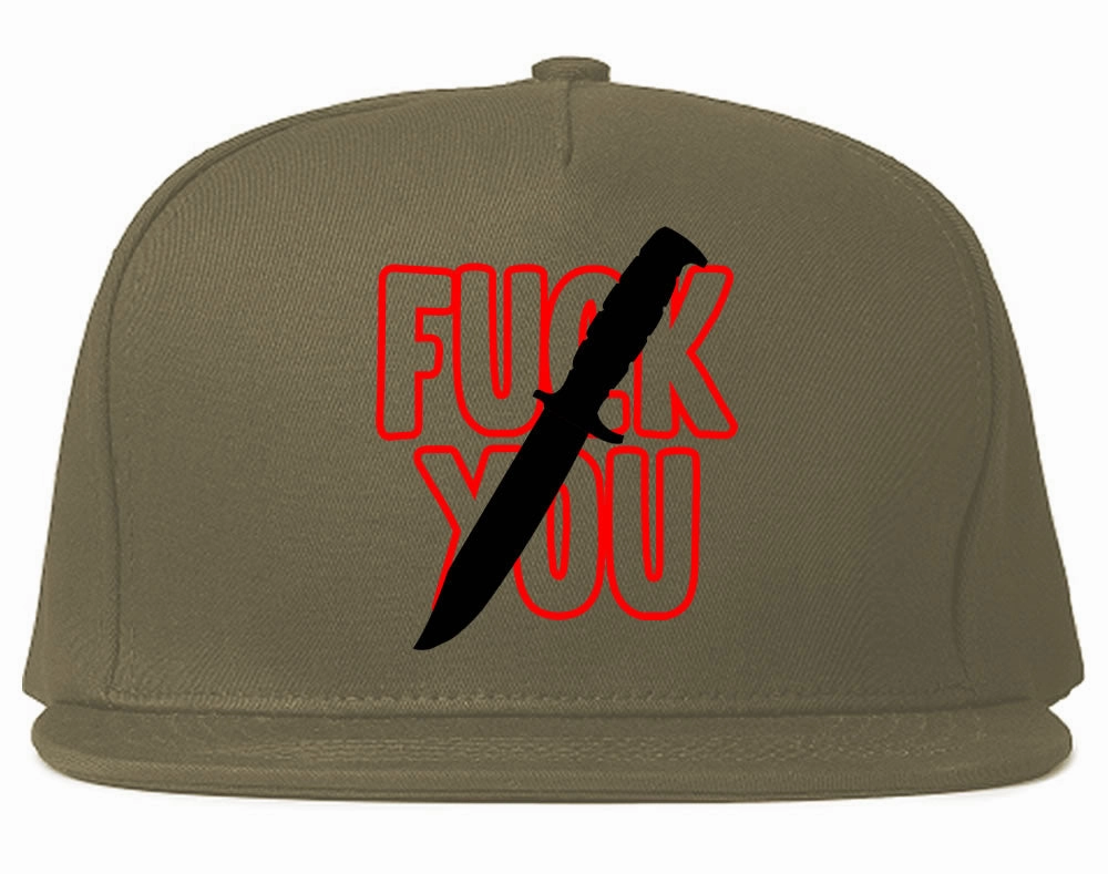 F You Knife Mens Snapback Hat