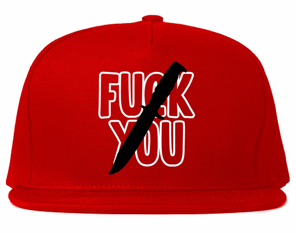 F You Knife Mens Snapback Hat