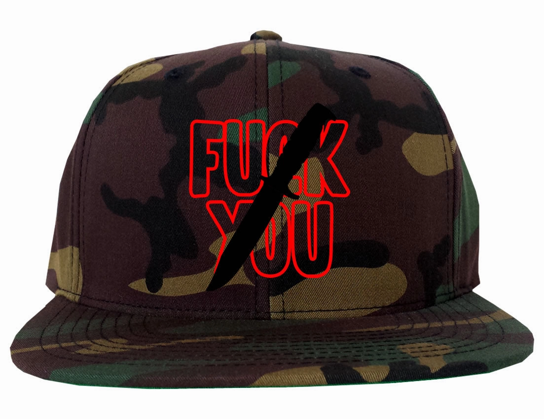 F You Knife Mens Snapback Hat