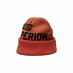 FACEMASK BEANIE - Orange winter-knitted-hat