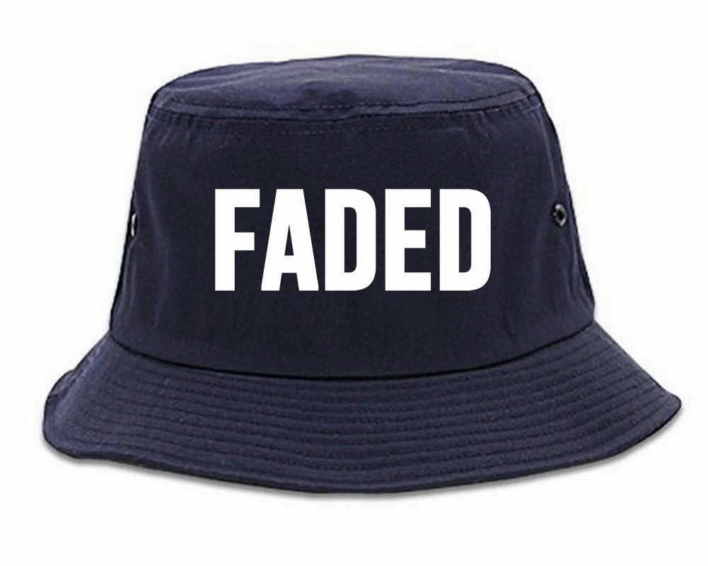 Faded Marijuana Weed Print Bucket Hat