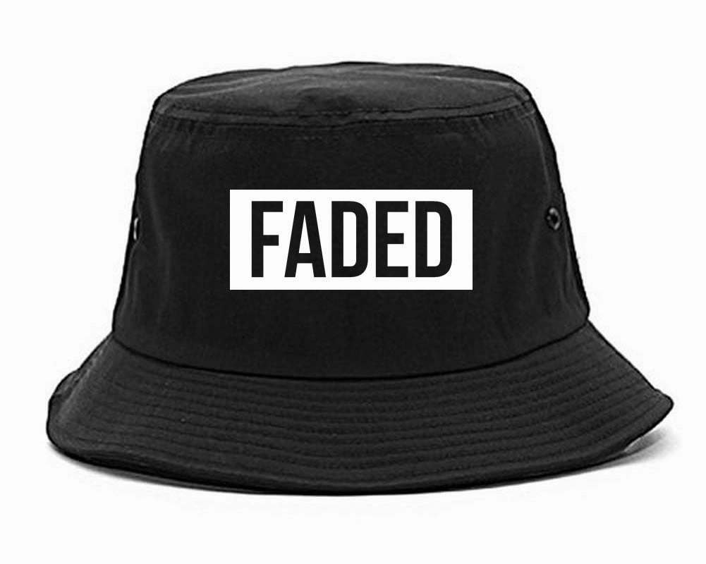 Faded Red and Pink Marijuana Weed Bucket Hat