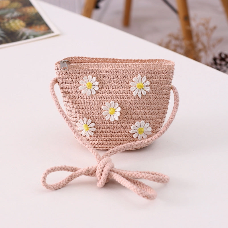 Fairy Family Sun Hat Crossbody Bag Set Girls' Beach Straw Hat