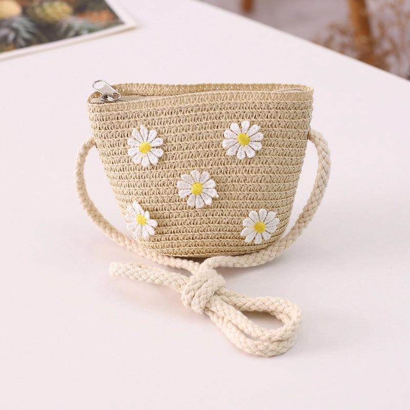 Fairy Family Sun Hat Crossbody Bag Set Girls' Beach Straw Hat