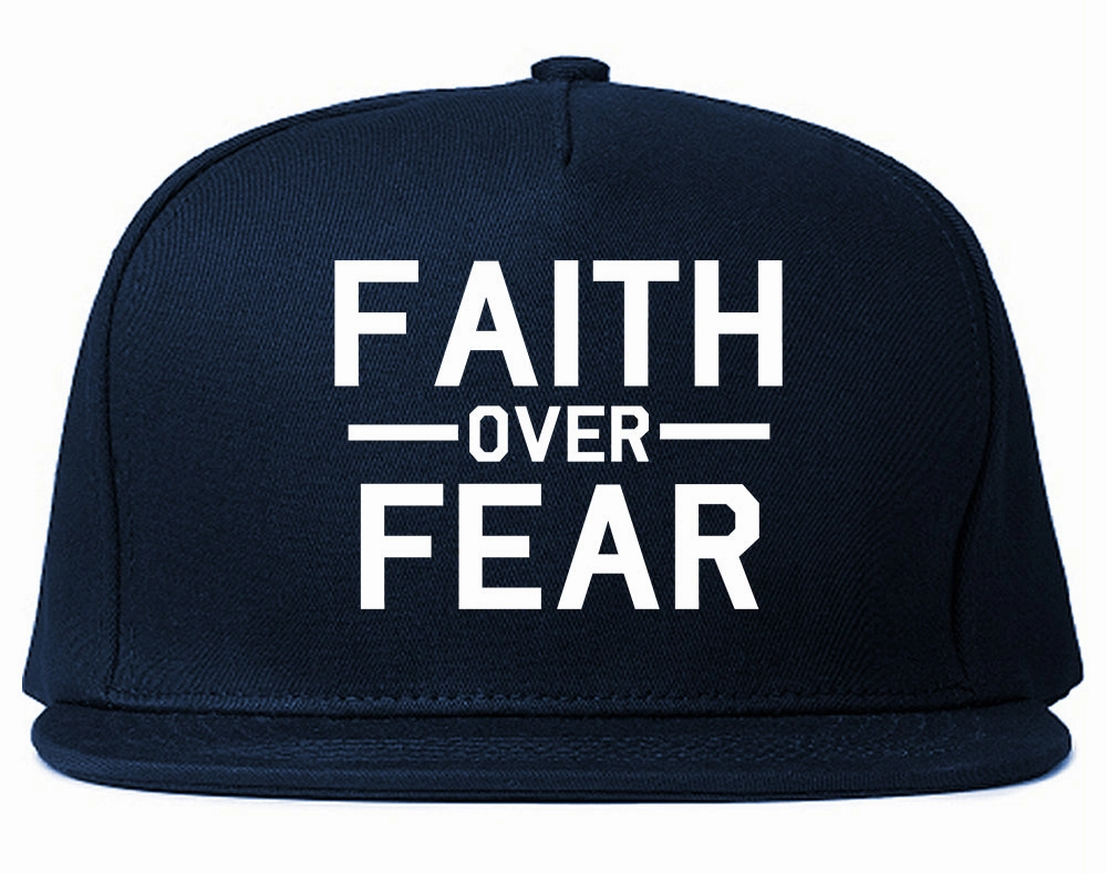 Faith Over Fear Mens Snapback Hat