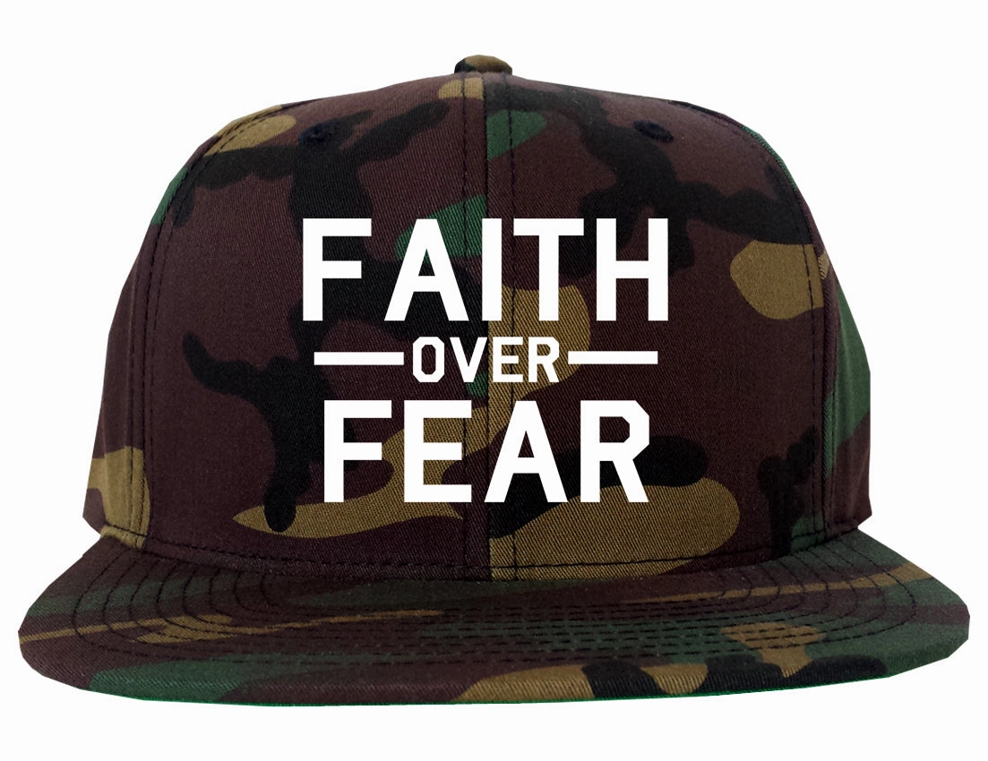 Faith Over Fear Mens Snapback Hat