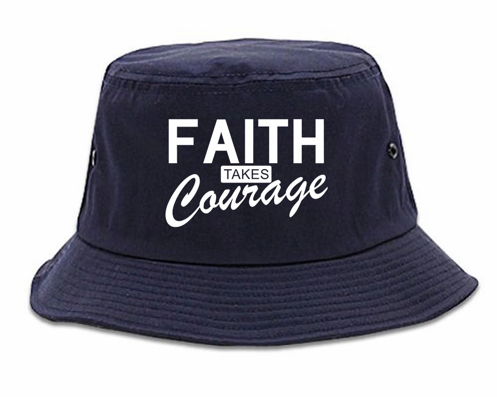 Faith Takes Courage Religious Mens Bucket Hat