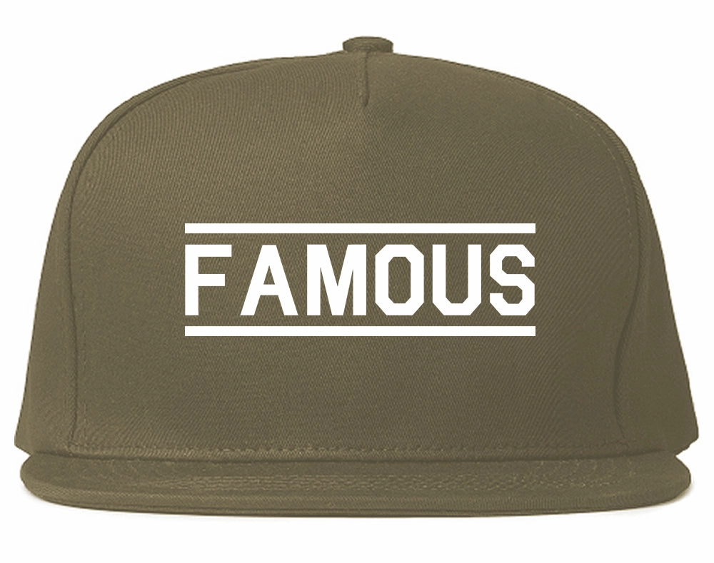 Famous Mens Snapback Hat