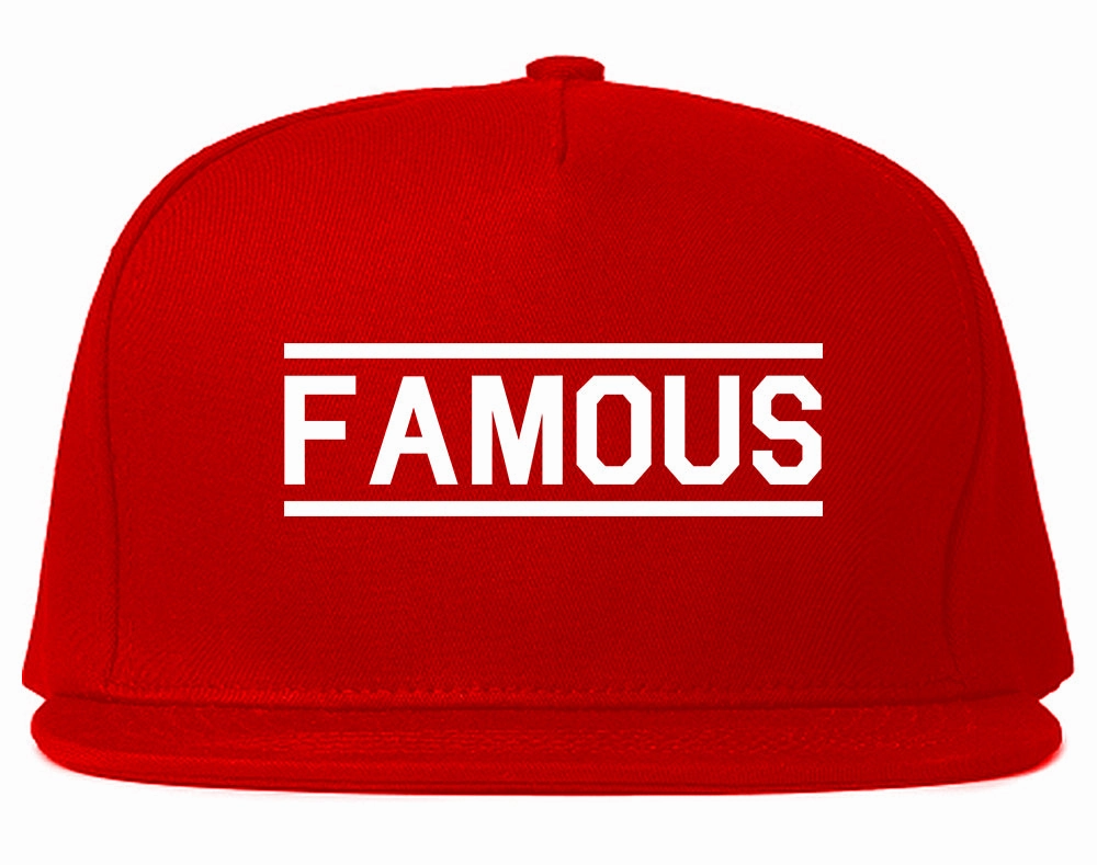 Famous Mens Snapback Hat