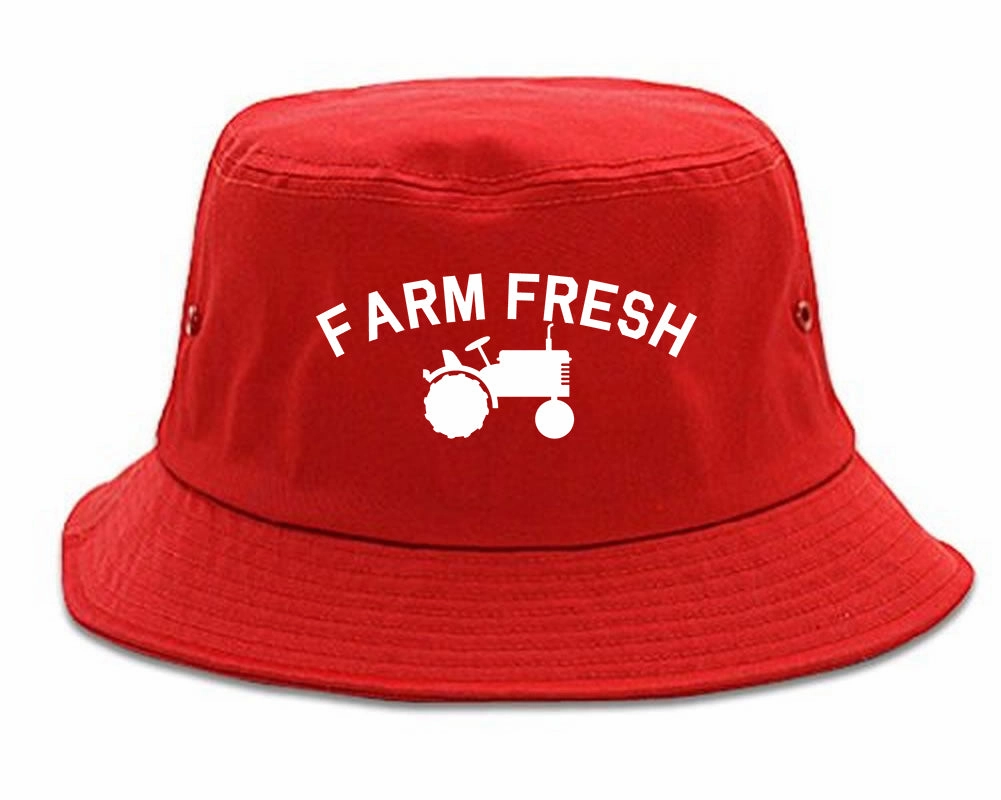 Farm Fresh Tractor Mens Bucket Hat
