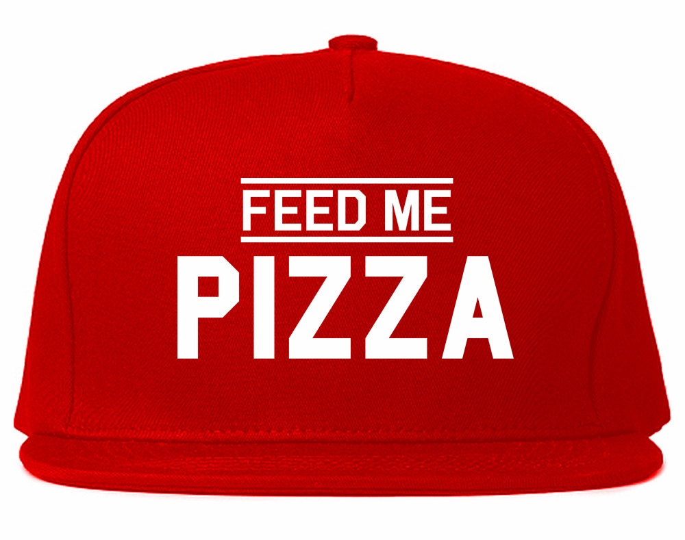 Feed Me Pizza Mens Snapback Hat