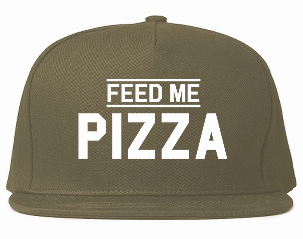 Feed Me Pizza Mens Snapback Hat
