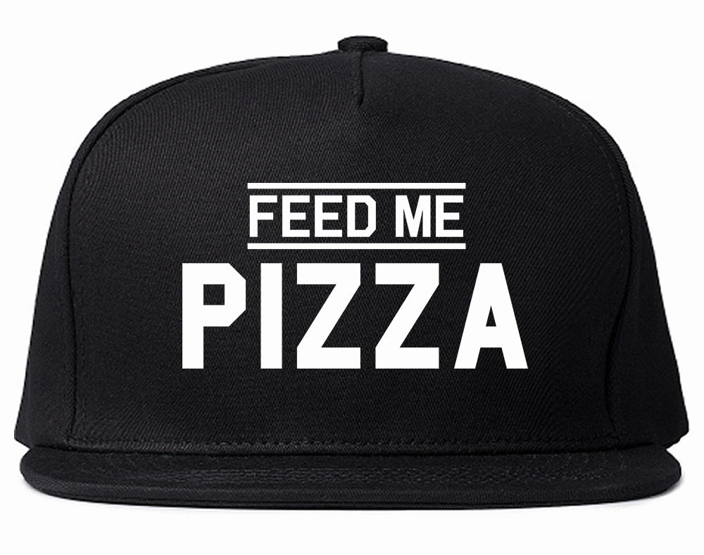 Feed Me Pizza Mens Snapback Hat