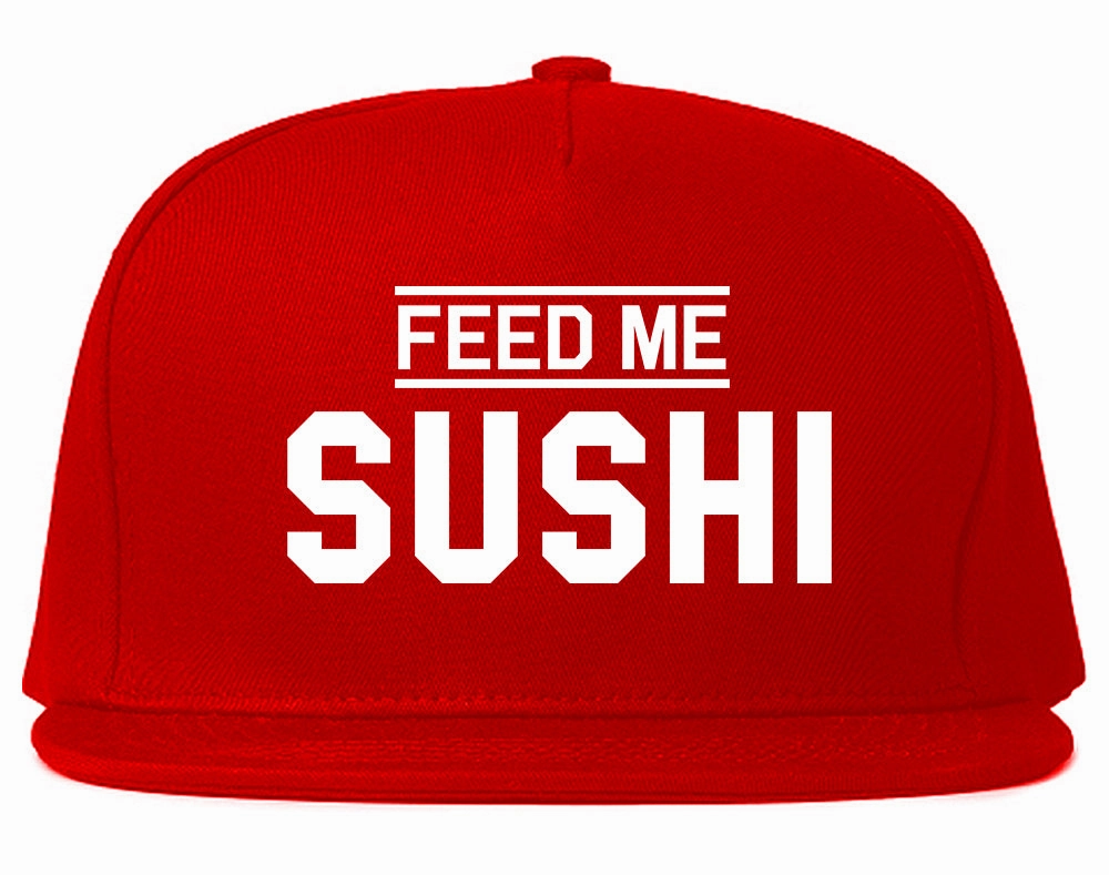 Feed Me Sushi Mens Snapback Hat