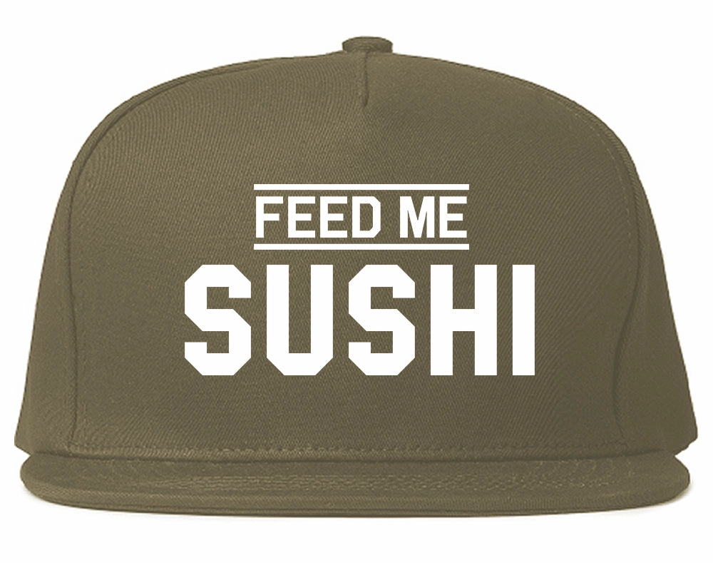 Feed Me Sushi Mens Snapback Hat