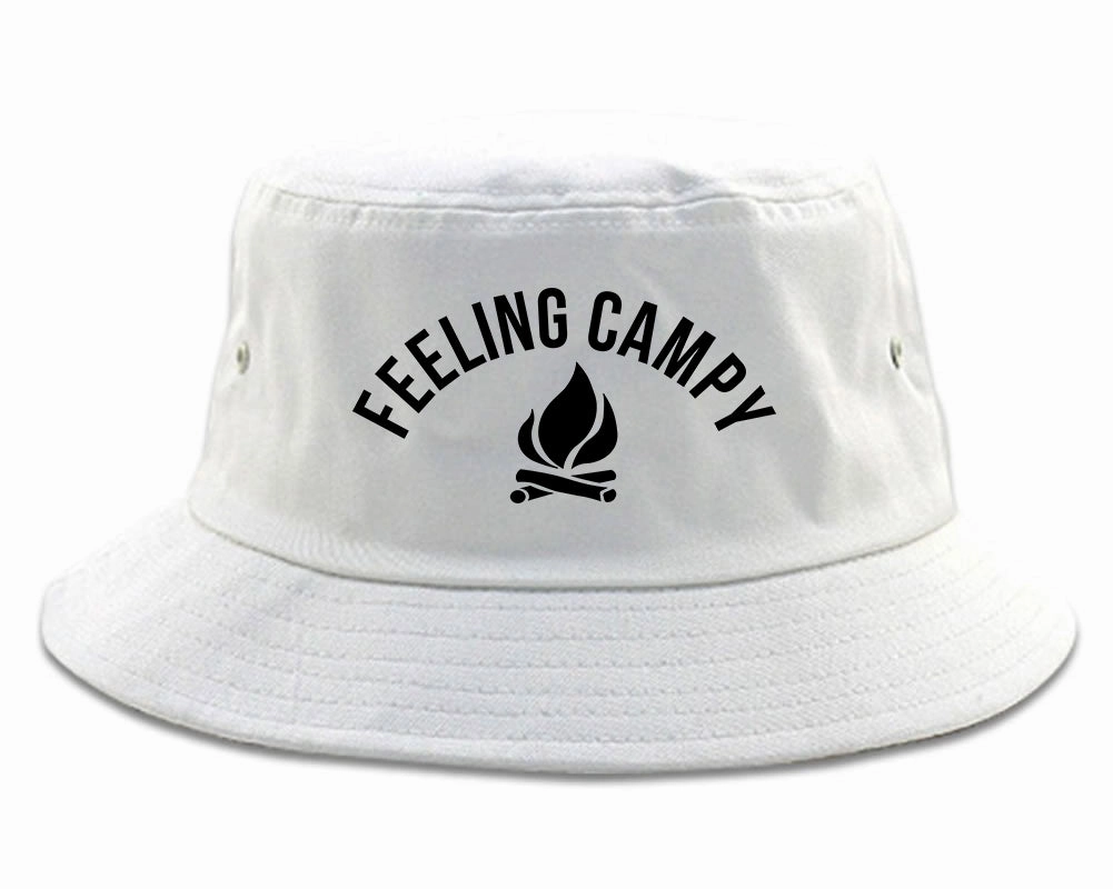 Feeling Campy Camp Fire Outdoor Mens Bucket Hat