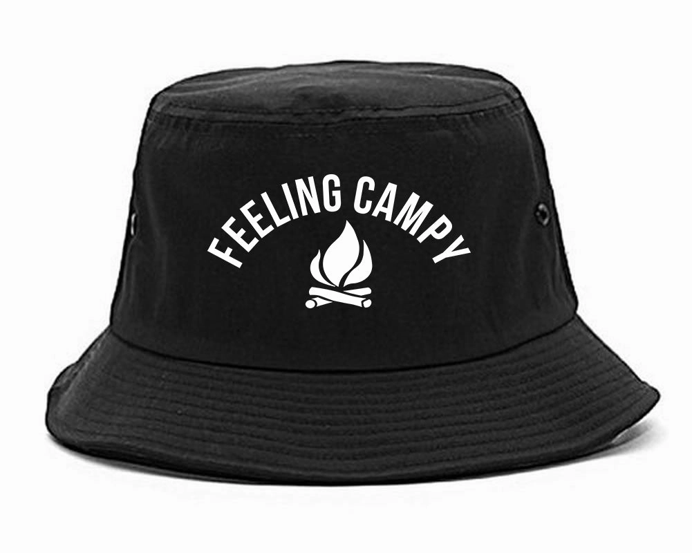 Feeling Campy Camp Fire Outdoor Mens Bucket Hat
