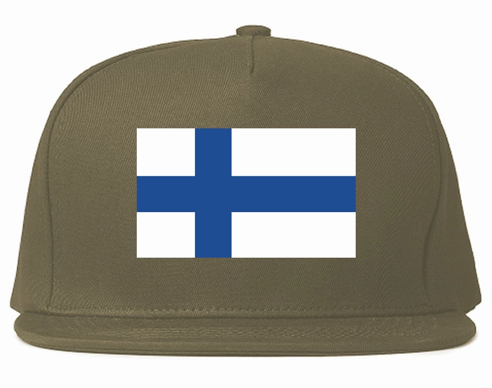 Finland Flag Country Printed Snapback Hat Cap