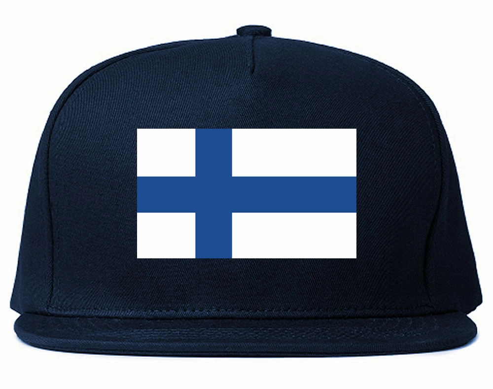 Finland Flag Country Printed Snapback Hat Cap