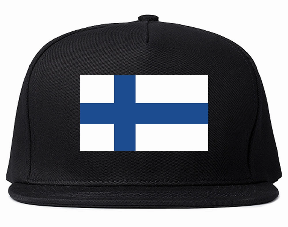 Finland Flag Country Printed Snapback Hat Cap