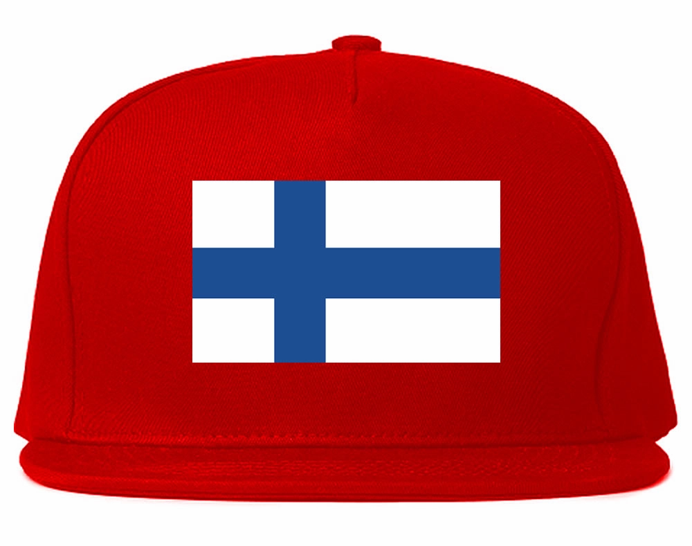 Finland Flag Country Printed Snapback Hat Cap