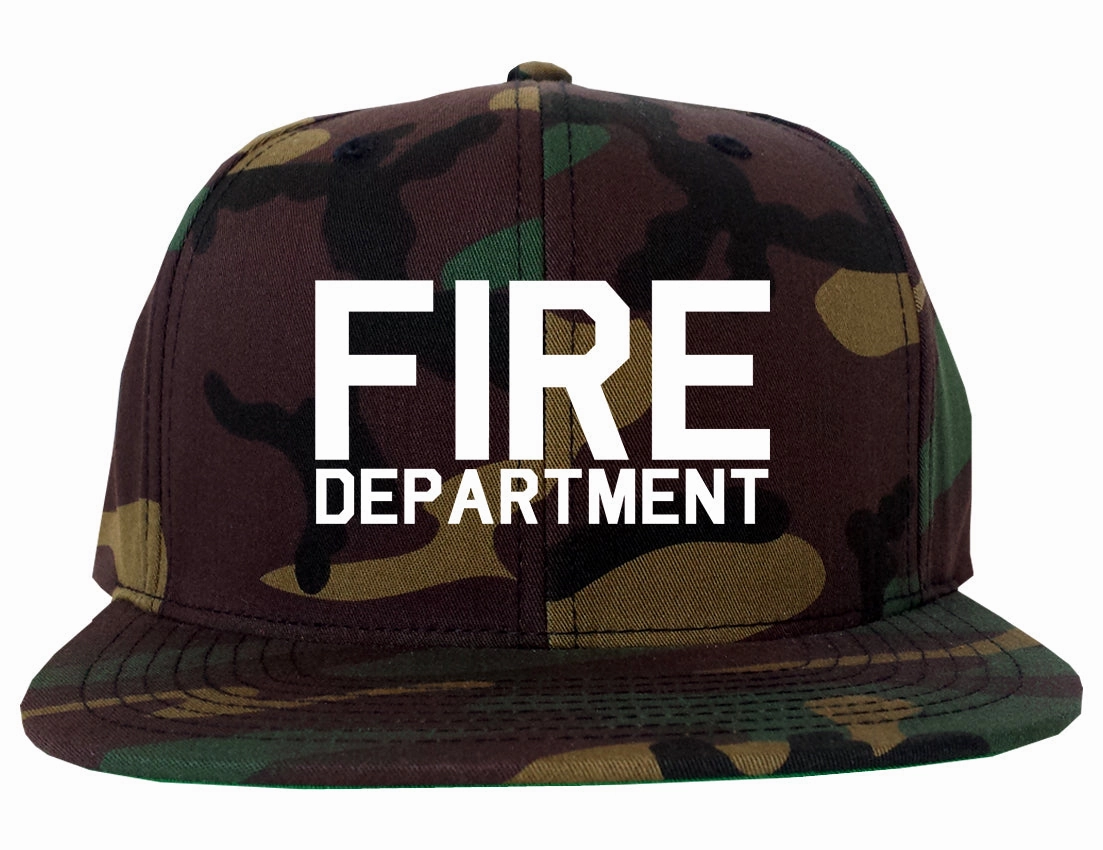 Fire Department Dept Mens Snapback Hat