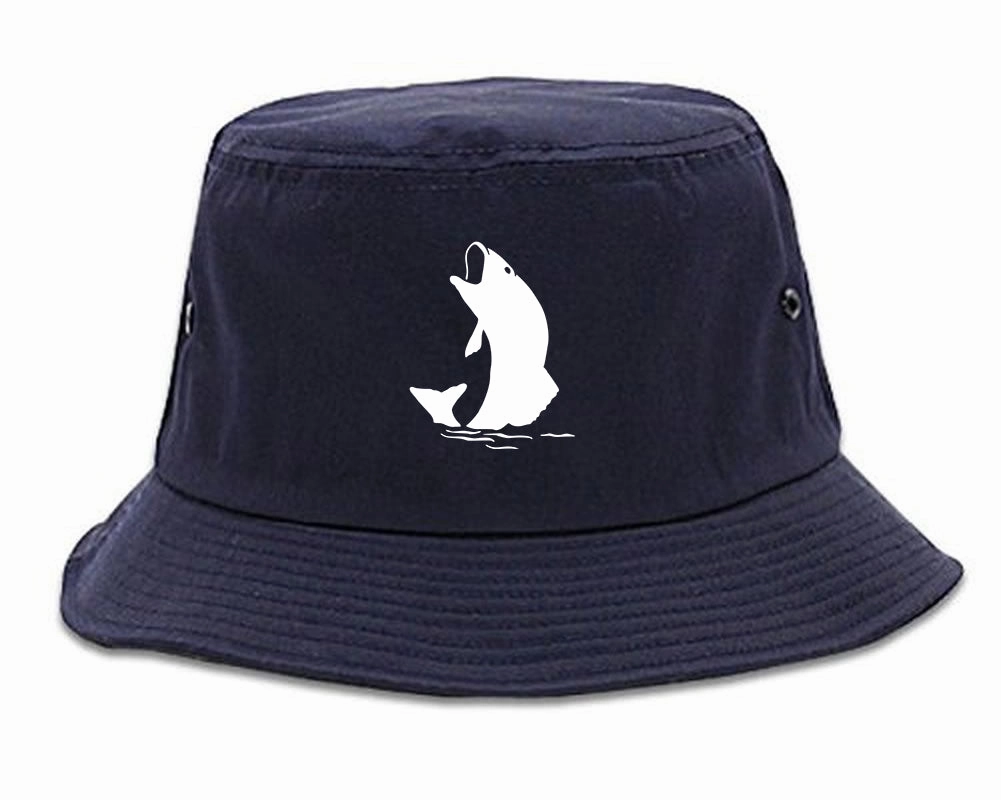 Fish Fisherman Chest Mens Bucket Hat