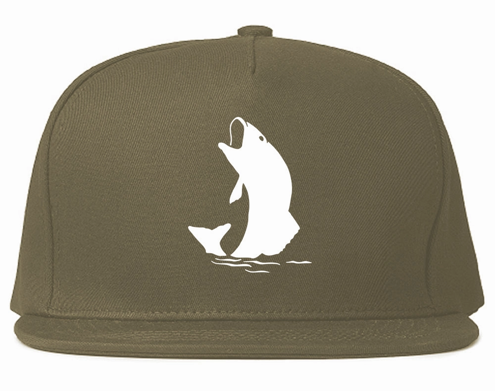 Fish Fisherman Chest Mens Snapback Hat