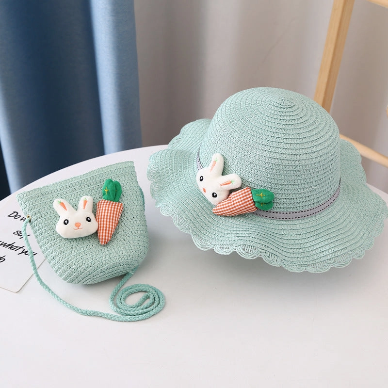 Fisherman Hat Girls' Straw Spring Summer Travel Breathable Sun