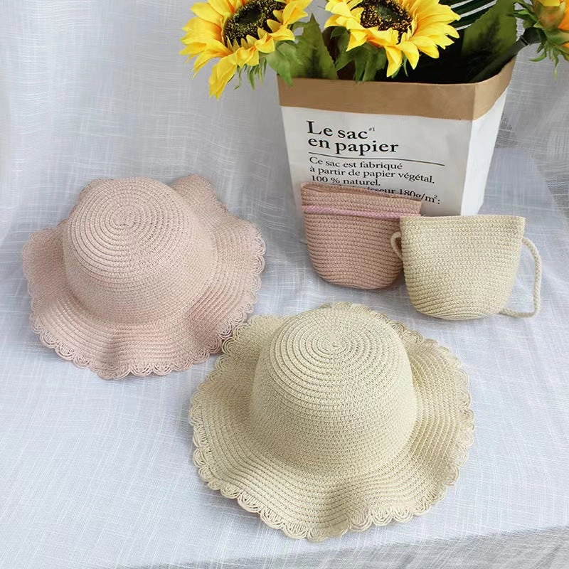 Fisherman Hat Girls' Straw Spring Summer Travel Breathable Sun