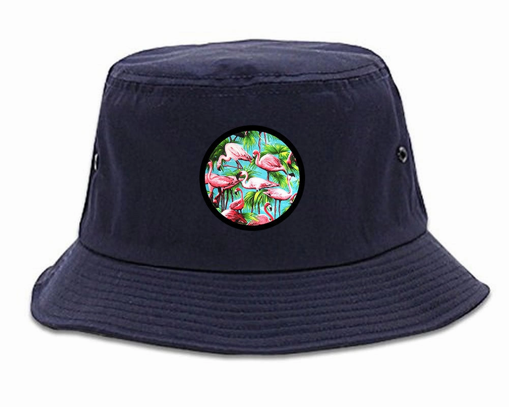 Flamingo Circle Bucket Hat