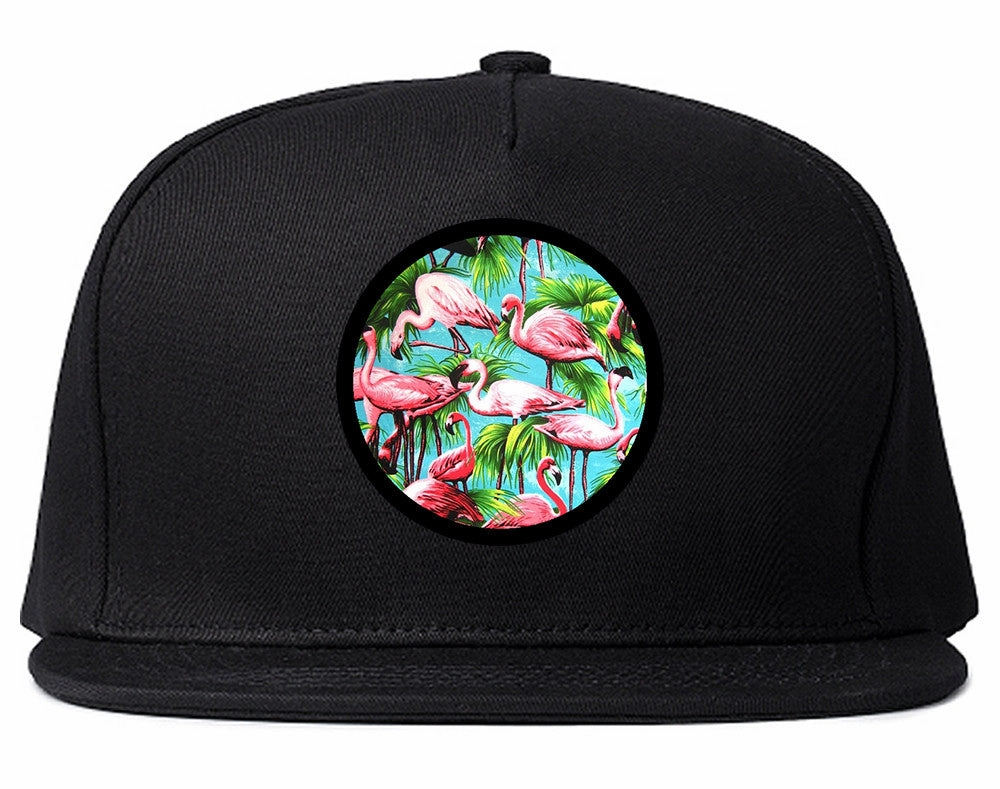 Flamingo Circle Snapback Hat