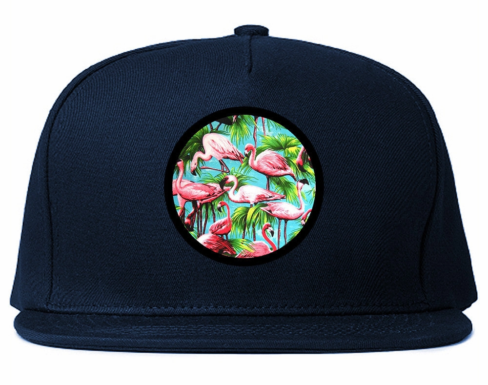 Flamingo Circle Snapback Hat